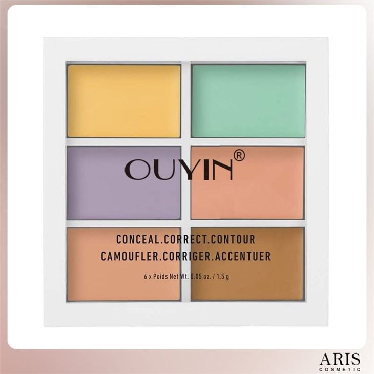 New 6 Color Cosmetics Cream Contour And Highlighting Makeup Kit Color Correcting Cream Concealer Camouflage Makeup Palette